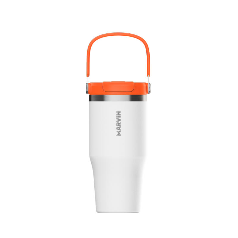 LOTE TERMO MARVIN THE ICED 700 ML GOOD WHITE // Incluye base de silicona