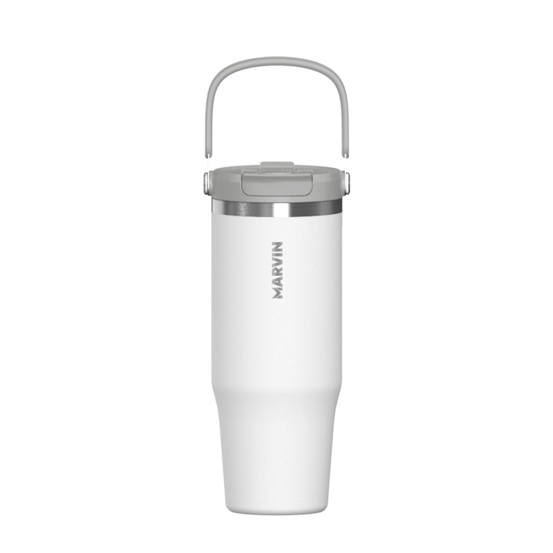 LOTE TERMO MARVIN THE ICED 1000 ML. GOOD WHITE // Incluye base de silicona