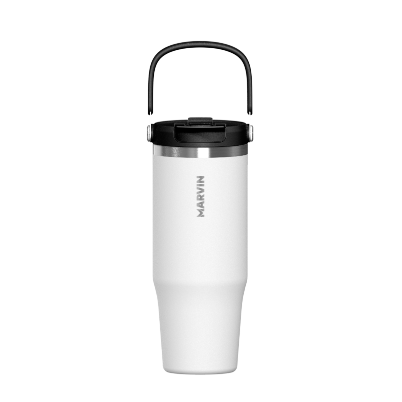 LOTE TERMO MARVIN THE ICED 1000 ML. GOOD WHITE // Incluye base de silicona