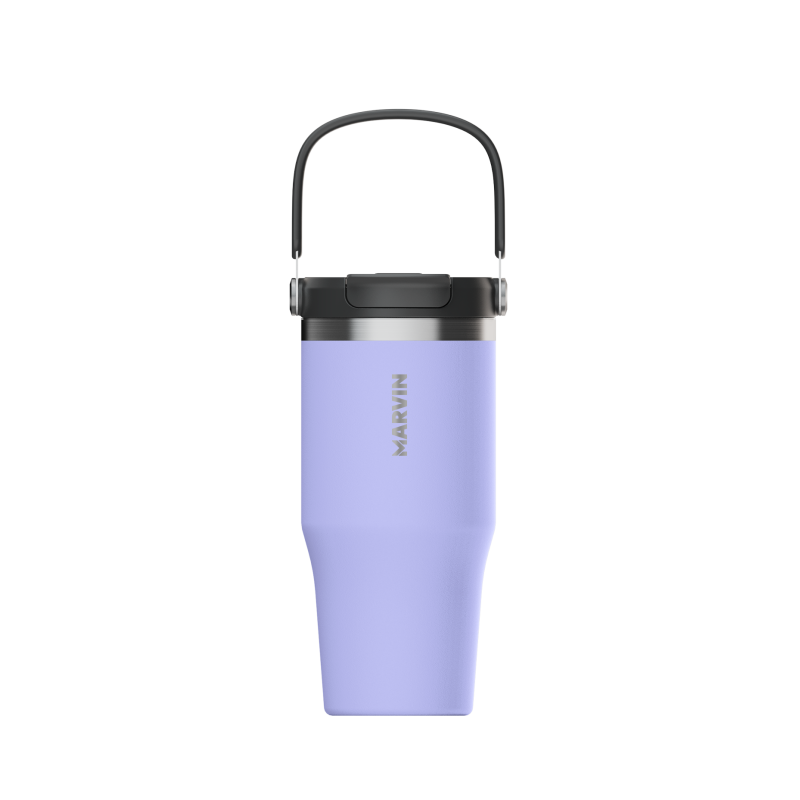 LOTE TERMO MARVIN THE ICED 700 ML. LAVENDER BATH // Incluye base de silicona