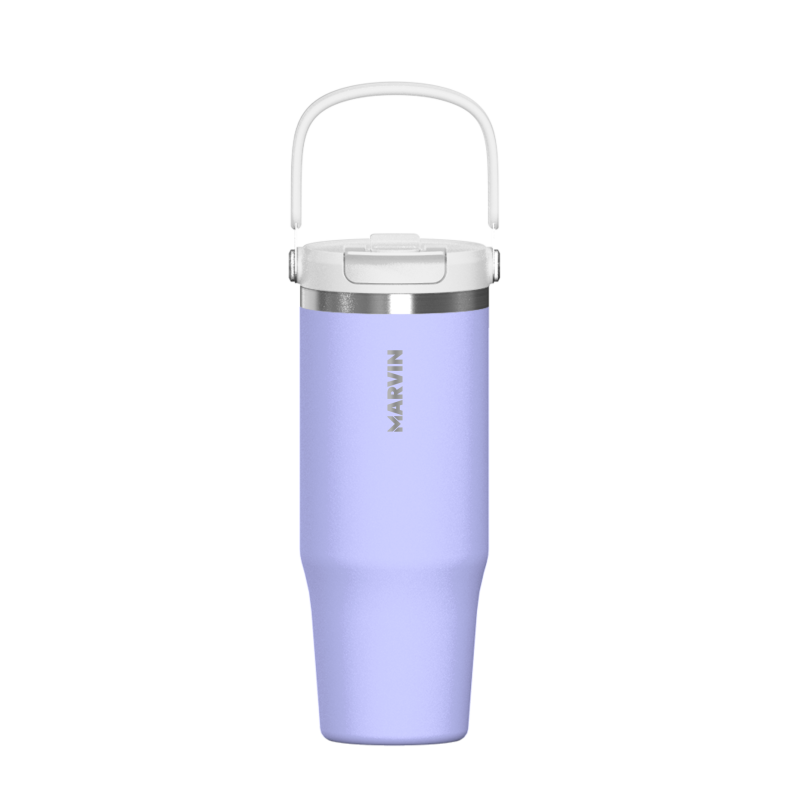 LOTE TERMO MARVIN THE ICED 1000 ML. LAVENDER BATH // Incluye base de silicona