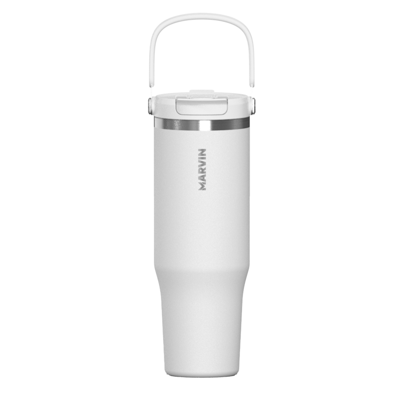 LOTE TERMO MARVIN THE ICED 1200ML. GOOD WHITE // Incluye base de silicona