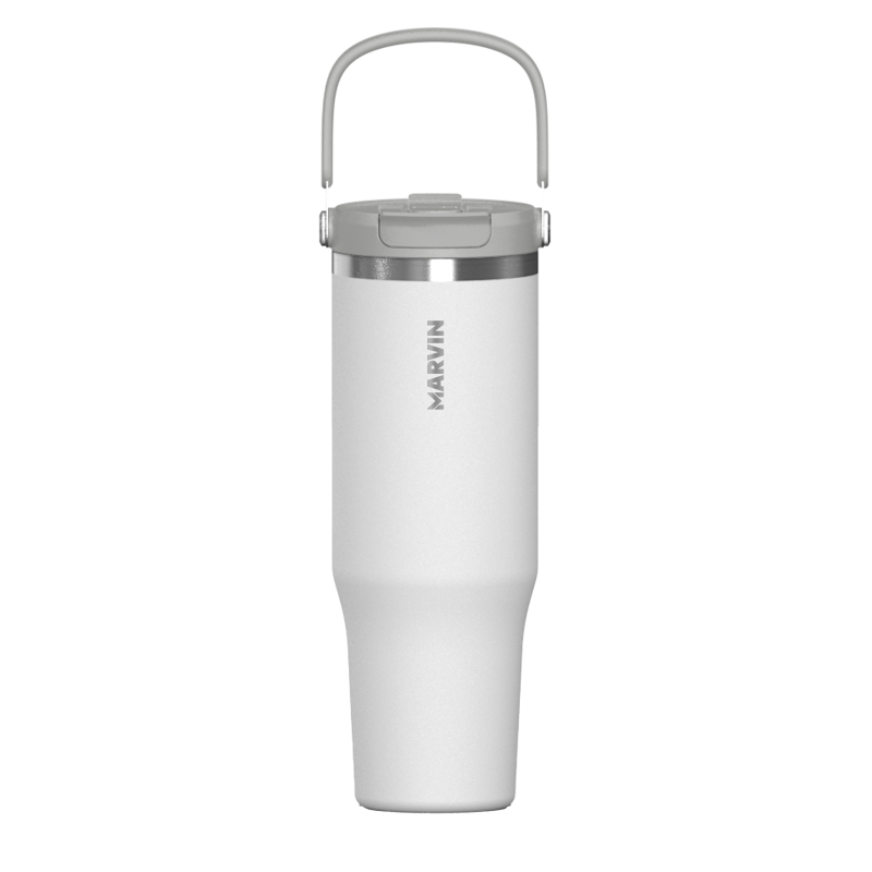 LOTE TERMO MARVIN THE ICED 1200ML. GOOD WHITE // Incluye base de silicona