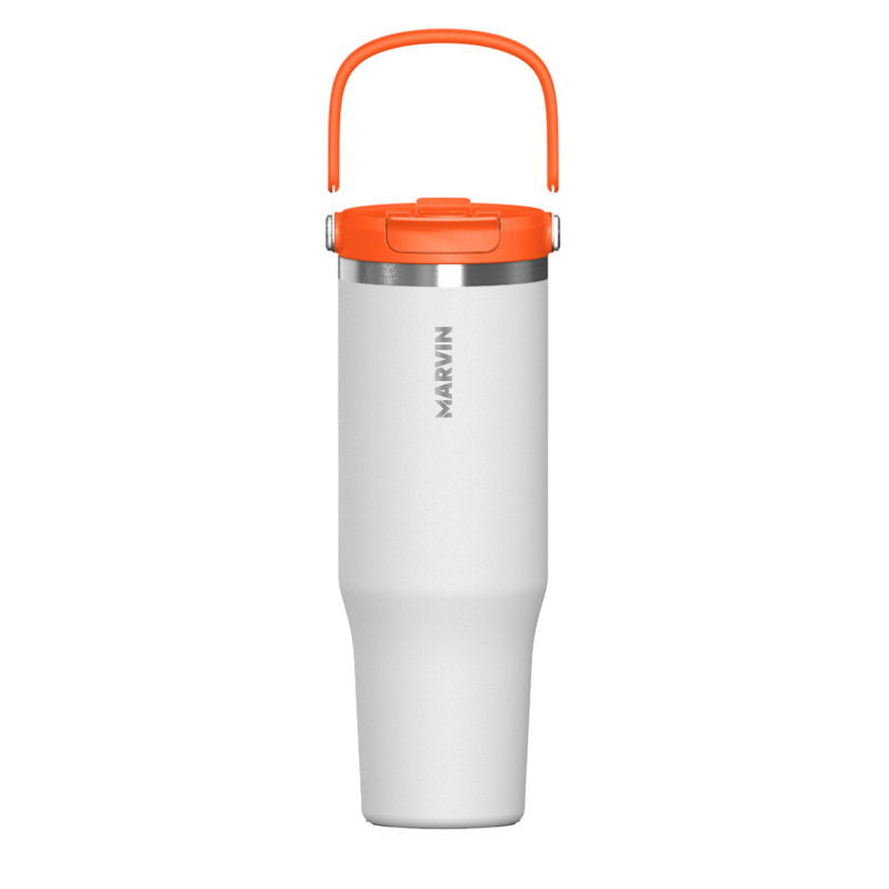 LOTE TERMO MARVIN THE ICED 1200ML. GOOD WHITE // Incluye base de silicona